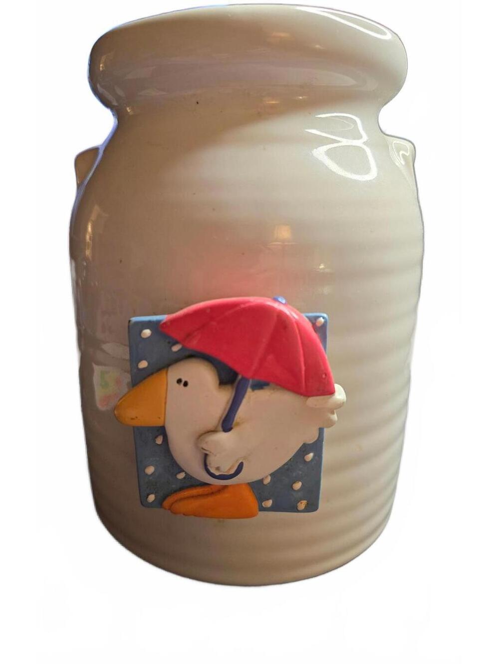 Cute Vintage Ceramic Duck Kitchen Ceramic Jar